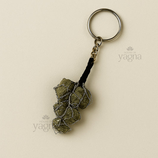Pyrite Grape Keychain