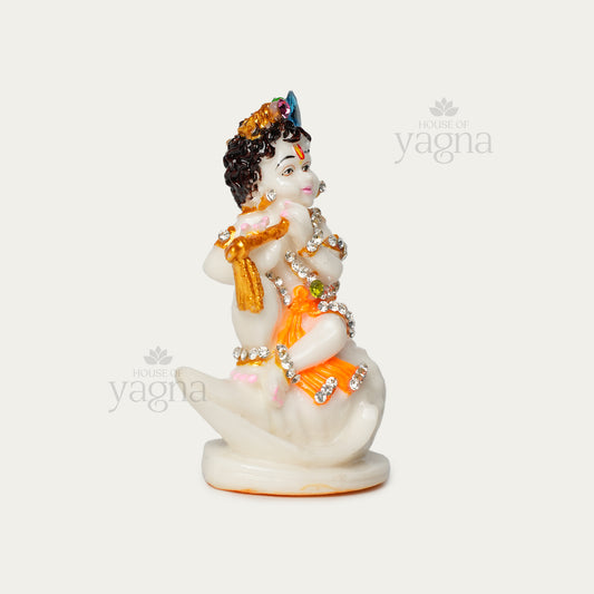 Marble Finish Shankh Gopal Idol – Auspicious Gift Option