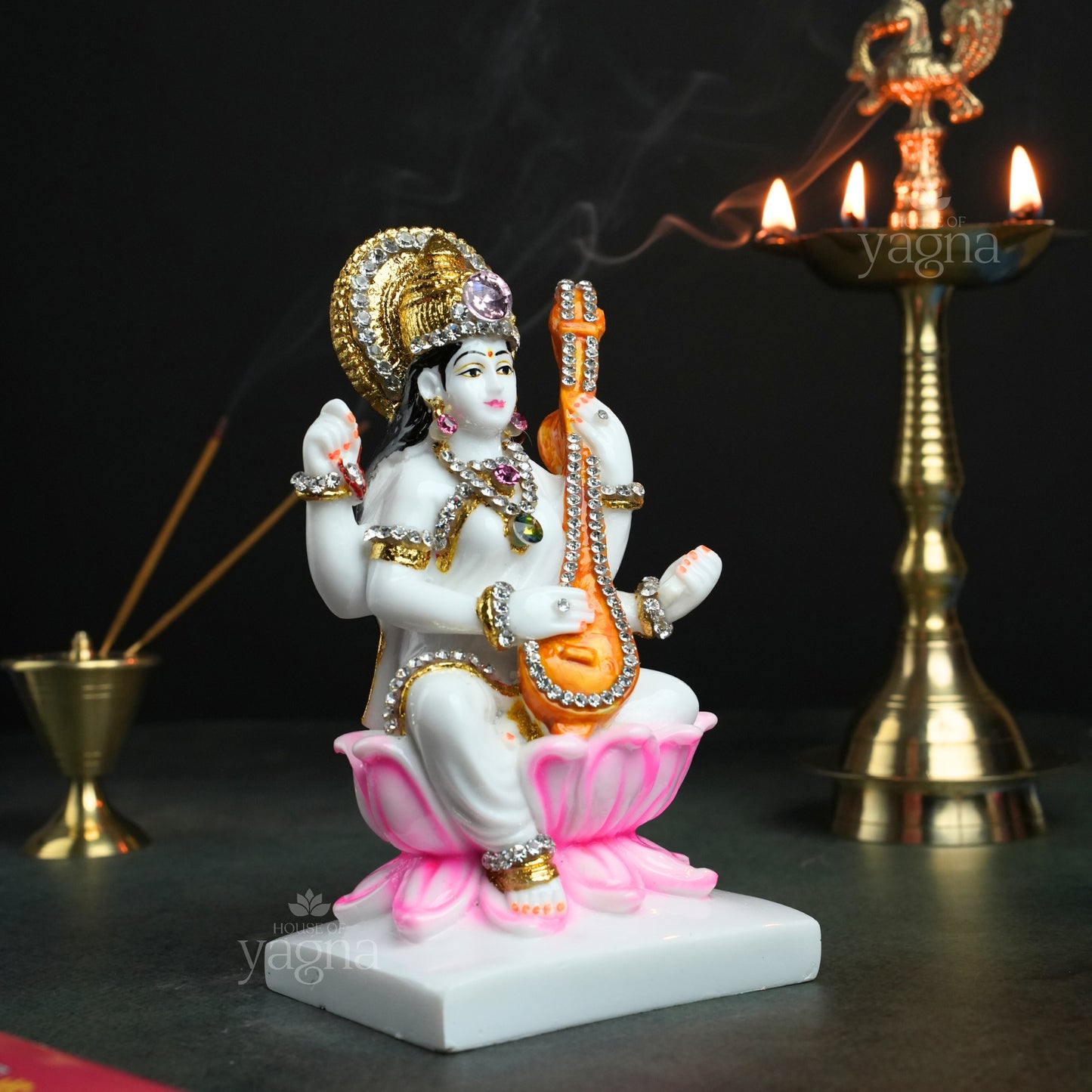 Goddess Saraswati Idol for Knowledge & Learning