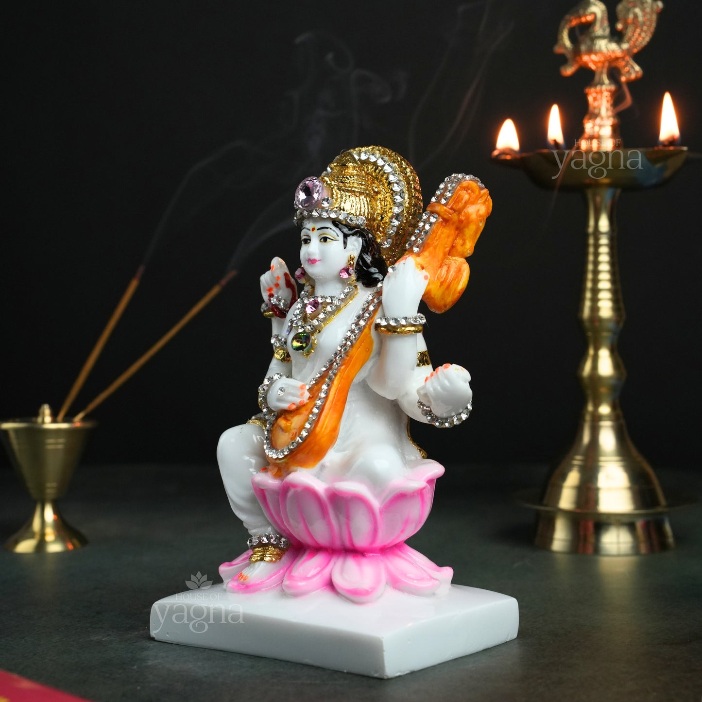Goddess Saraswati Idol for Knowledge & Learning