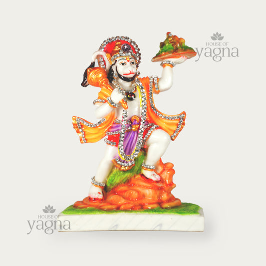 Hanuman Ji Idol Holding Sanjeevani Parvat