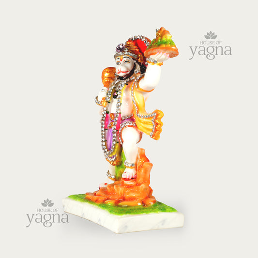 Hanuman Ji Idol Holding Sanjeevani Parvat