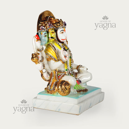Panchmukhi Hanuman Murti in Marble Dust