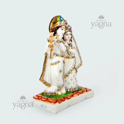 Radha Krishna Murti in Marble Dust