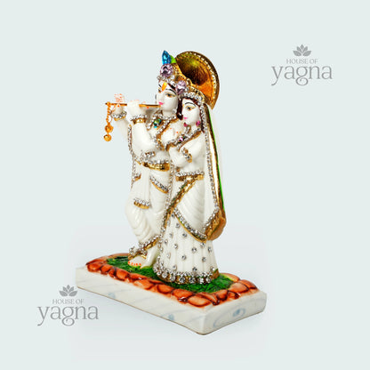 Radha Krishna Murti in Marble Dust