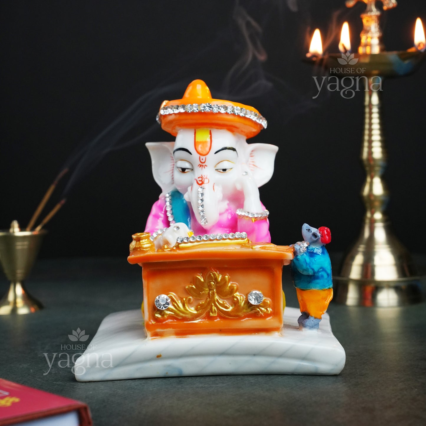 Munim Ganesha Idol – Lord of Wisdom, Records & Clarity
