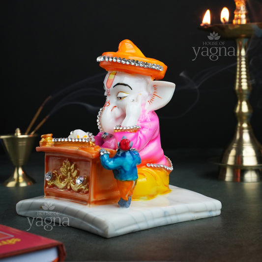 Munim Ganesha Idol – Lord of Wisdom, Records & Clarity