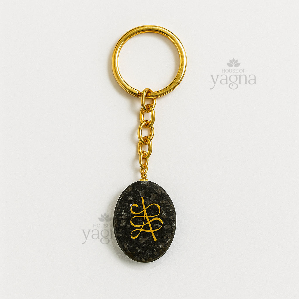 Pyrite Zibu Keychain